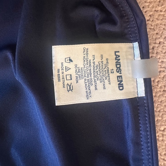 Lands End Tankini and shorts bathing suit set 12 VGUC. - Picture 7 of 8